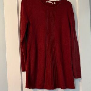 Soft Surroundings Rich Red Long Sleeve Sweater